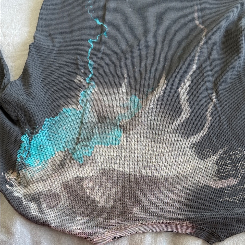 Monarchy Graphic Long Sleeve Shirt - Size USA Large - L | unique piece - Picture 7 of 8